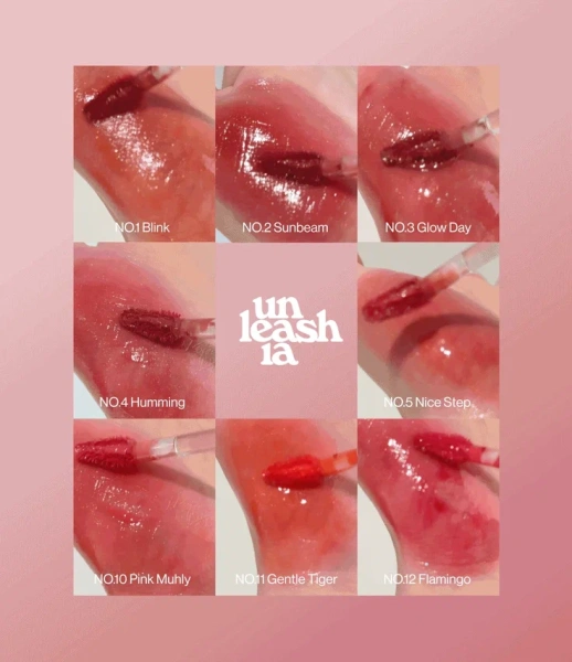 Увлажняющий нелипкий  тинт для губ с эффектом мерцания Non Sticky Dazzle Tint N°3 Glowday 