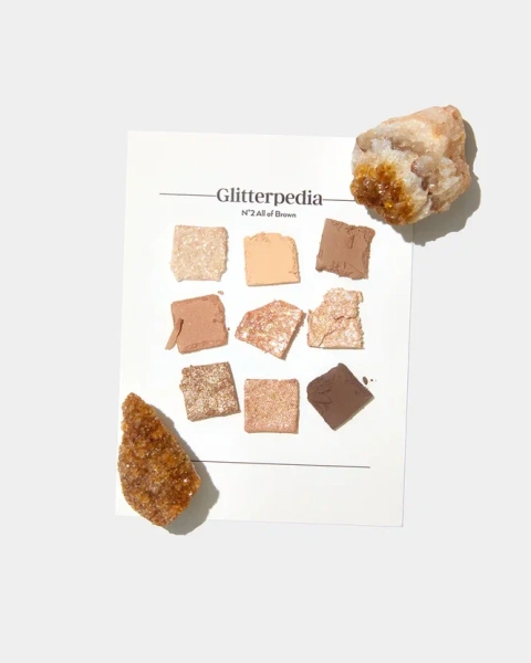 Палетка теней для век с глиттерами Glitterpedia Eye Palette N°2 All of Brown