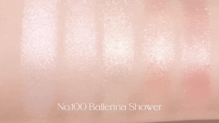 Палетка теней и хайлайтеров для лица Mood Shower Face Palette NO.100 Ballerina